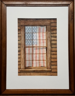 Flag in Window - SOLD